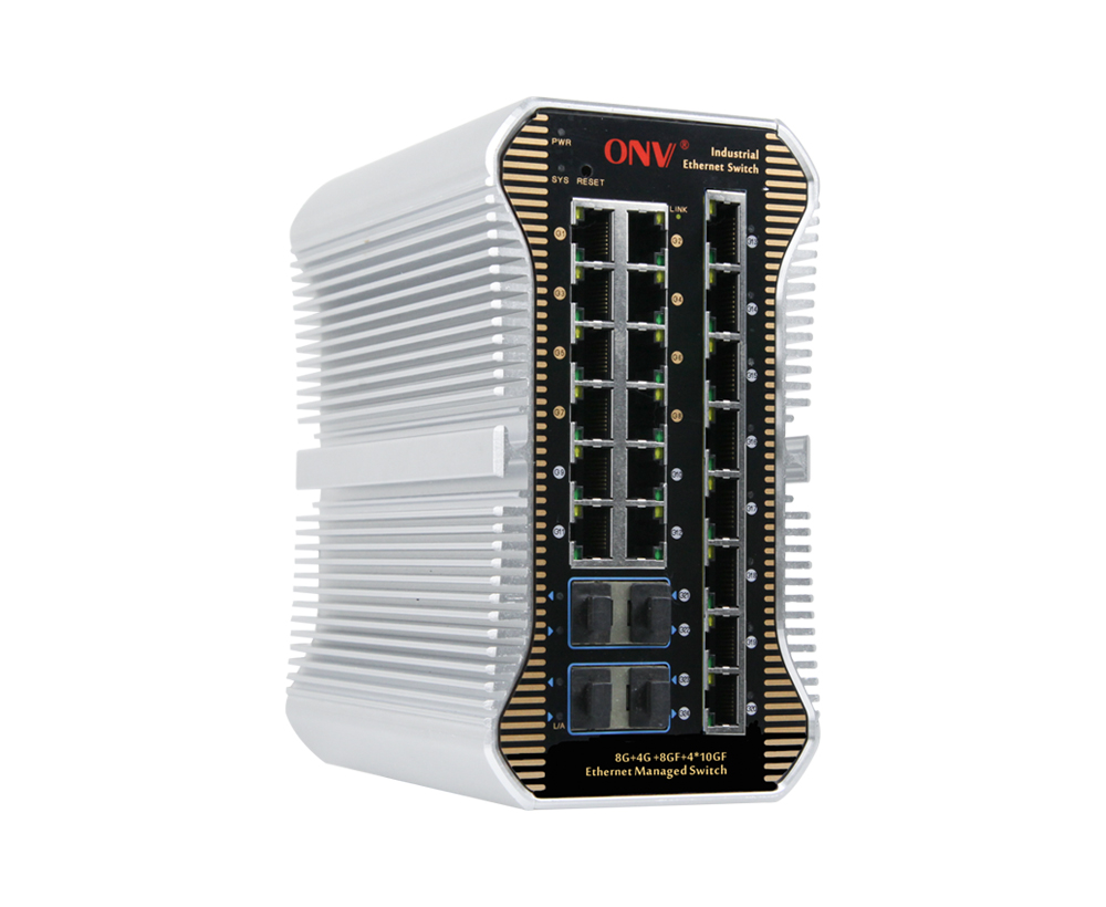 10G uplink 24-портовый управляемый L3 промышленный Ethernet-коммутатор