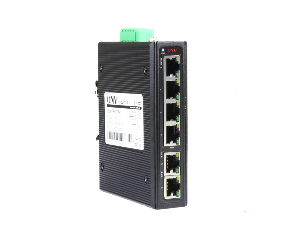Гигабитный 6-портовый промышленный Ethernet-коммутатор