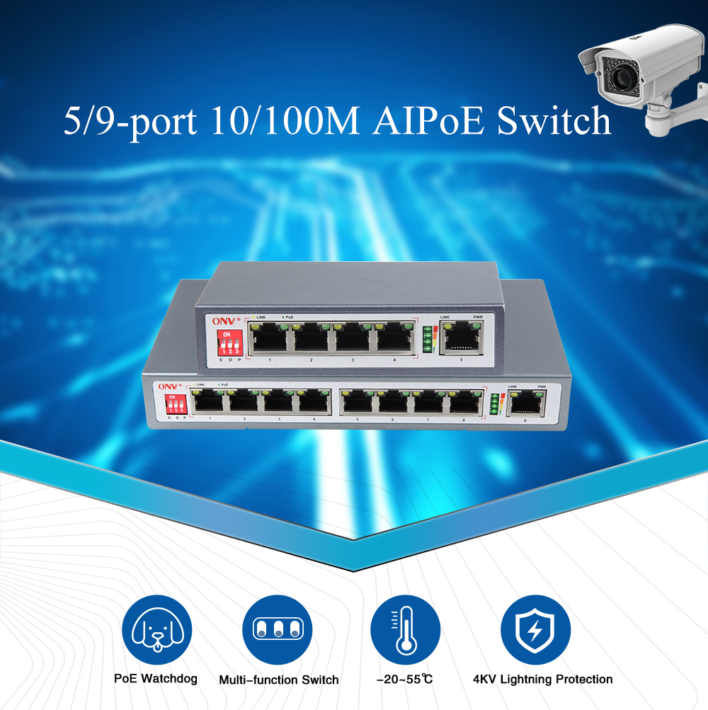 AI PoE Switch, PoE Watchdog switch, PoE Switch