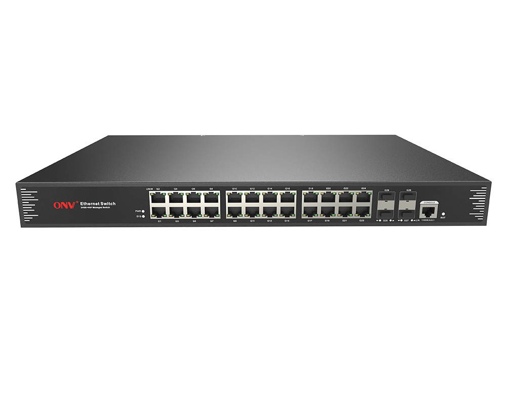 Гигабитный 28-портовый управляемый Ethernet-коммутатор L2