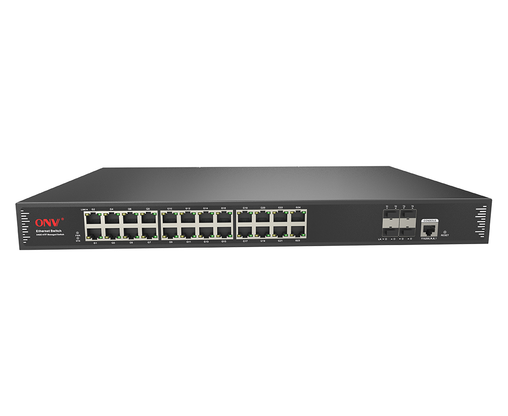 10G восходящая связь 28-портовый управляемый Ethernet-коммутатор L3