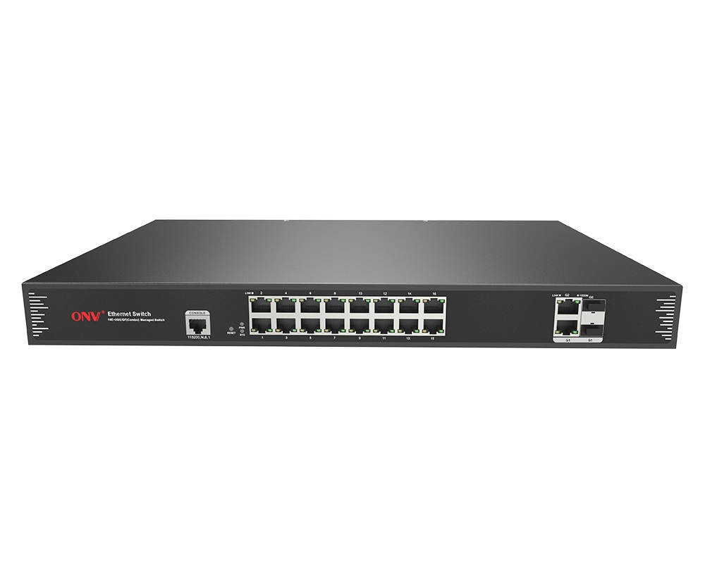Гигабитный восходящий канал связи 18-портовый управляемый Ethernet-коммутатор L2