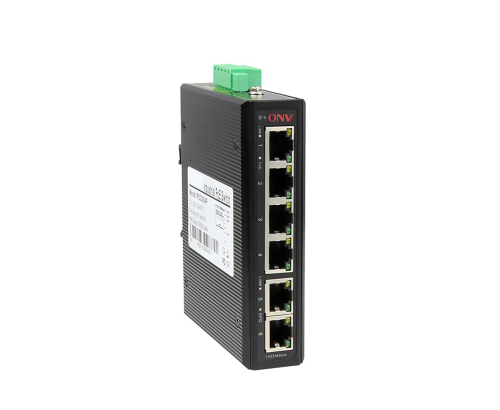 6-портовый промышленный коммутатор PoE 10/100M