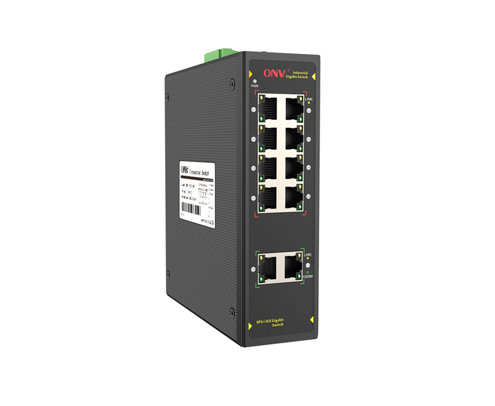 Гигабитный 10-портовый промышленный Ethernet-коммутатор
