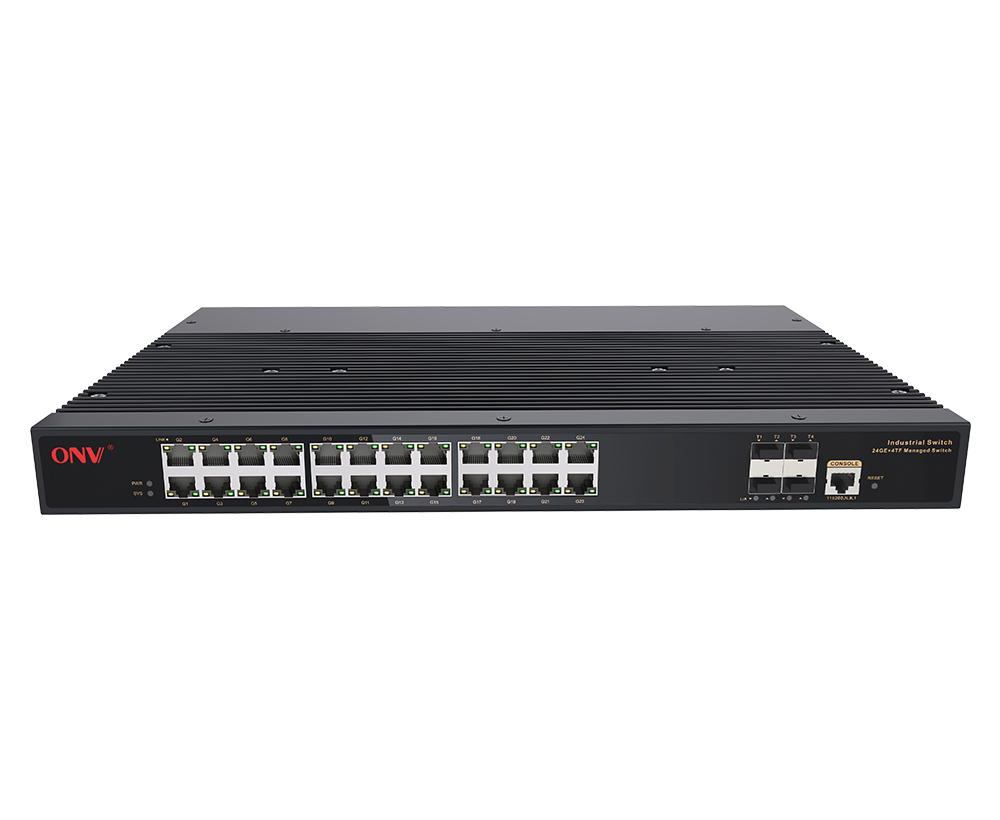 Uplink 10G 28-портовый управляемый L3 промышленный Ethernet-коммутатор