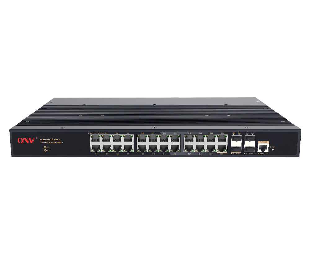Гигабитный 26-портовый управляемый L2 промышленный Ethernet-коммутатор