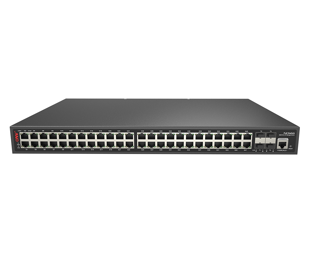 10G восходящая связь 52-портовый управляемый коммутатор PoE L3