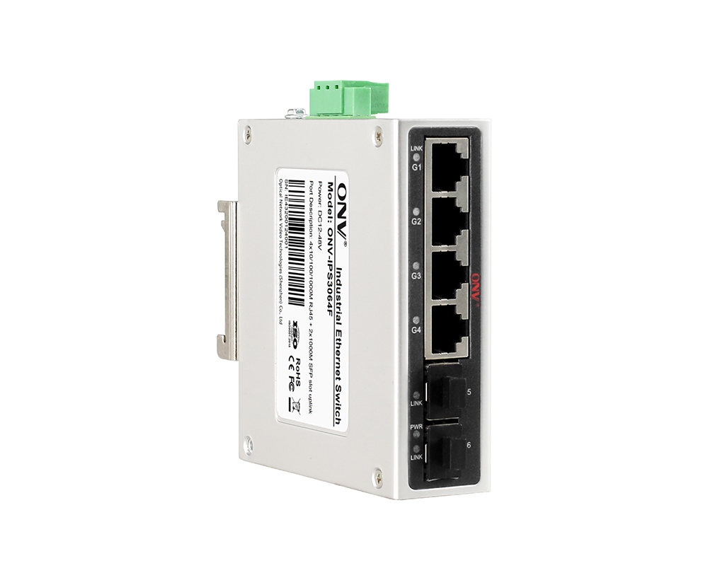 Гигабитный 6-портовый промышленный Ethernet-коммутатор