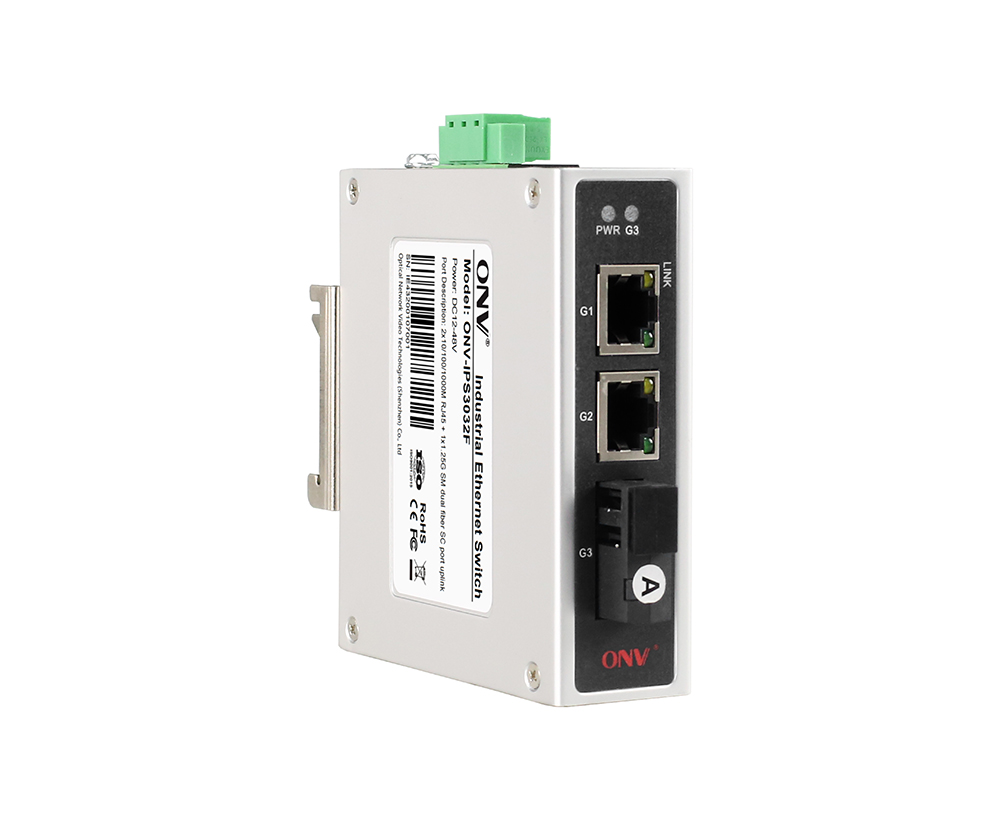 Гигабитный 3-портовый промышленный Ethernet-коммутатор