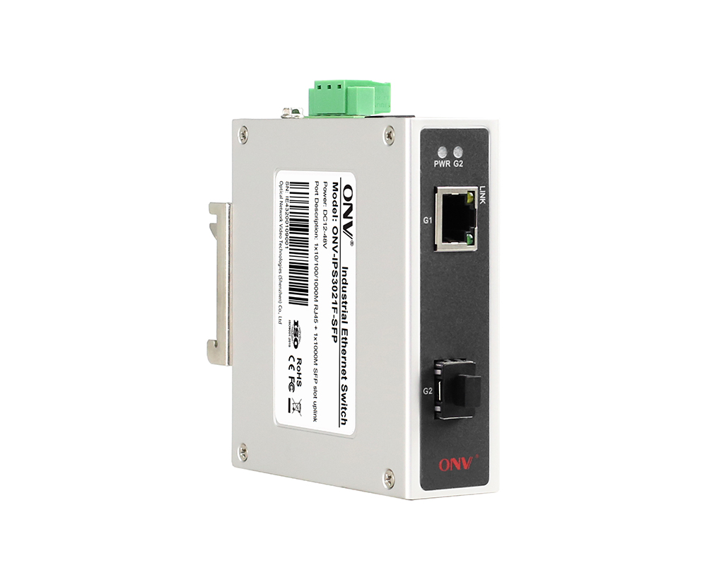 Гигабитный 2-портовый промышленный Ethernet-коммутатор