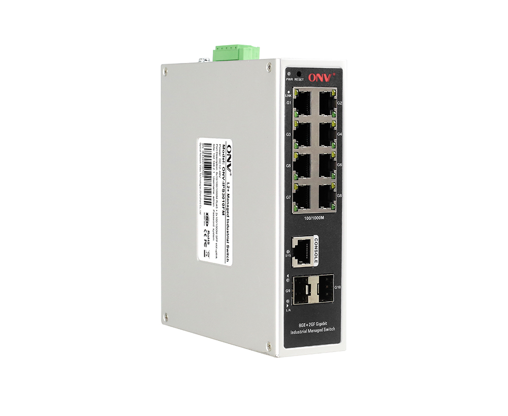 Гигабитный 10-портовый управляемый промышленный Ethernet-коммутатор