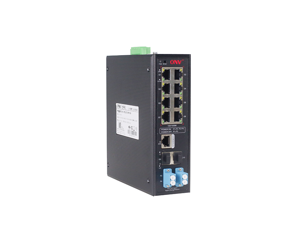 Гигабитный 10-портовый L2 управляемый обходной промышленный Ethernet-коммутатор