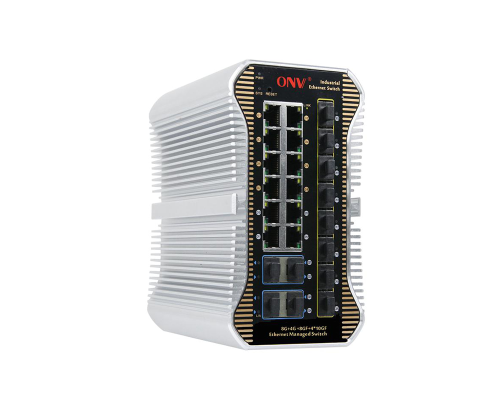 10G uplink 24-портовый управляемый L3 промышленный Ethernet-коммутатор