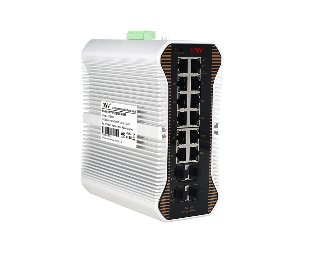 10G восходящий канал 16-портовый управляемый L2 промышленный Ethernet-коммутатор