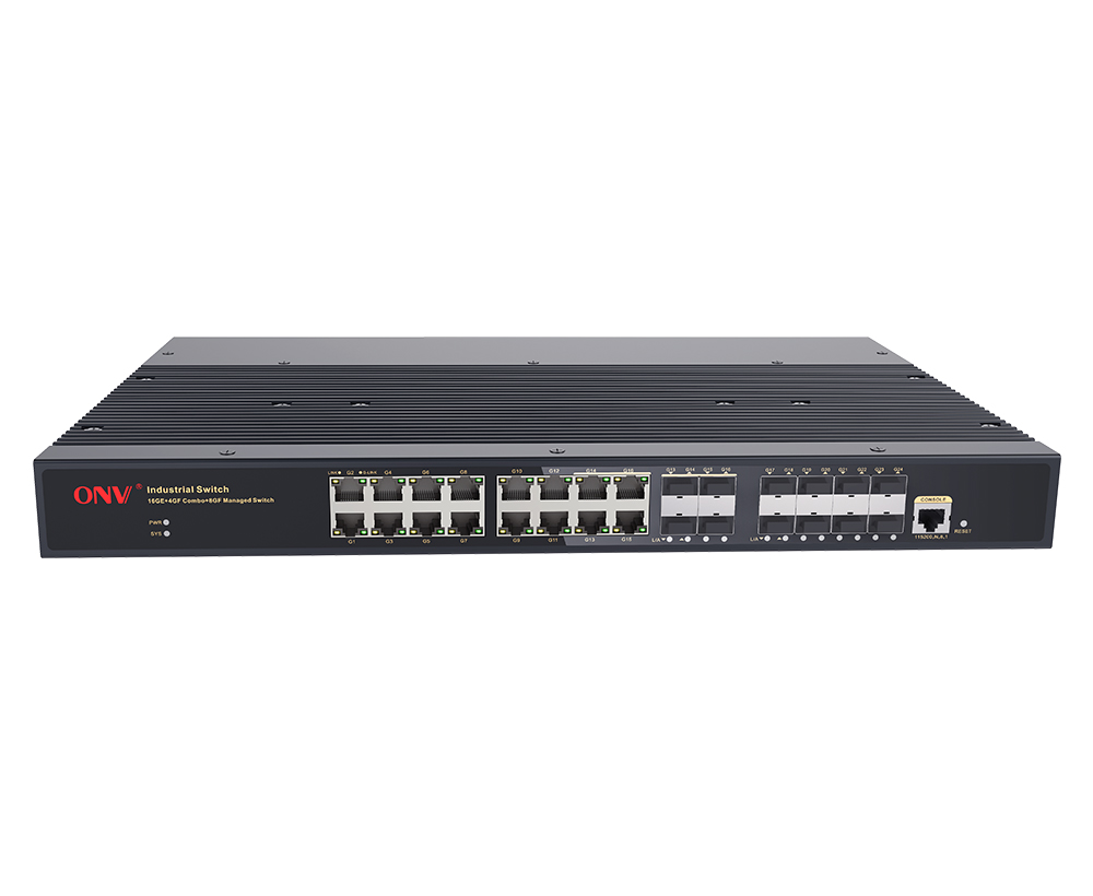 Гигабитный 28-портовый управляемый L2 промышленный Ethernet-коммутатор