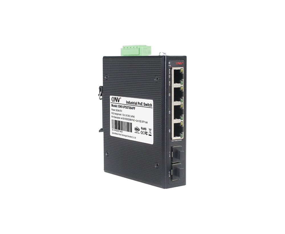 6-портовый промышленный коммутатор PoE 2,5G
