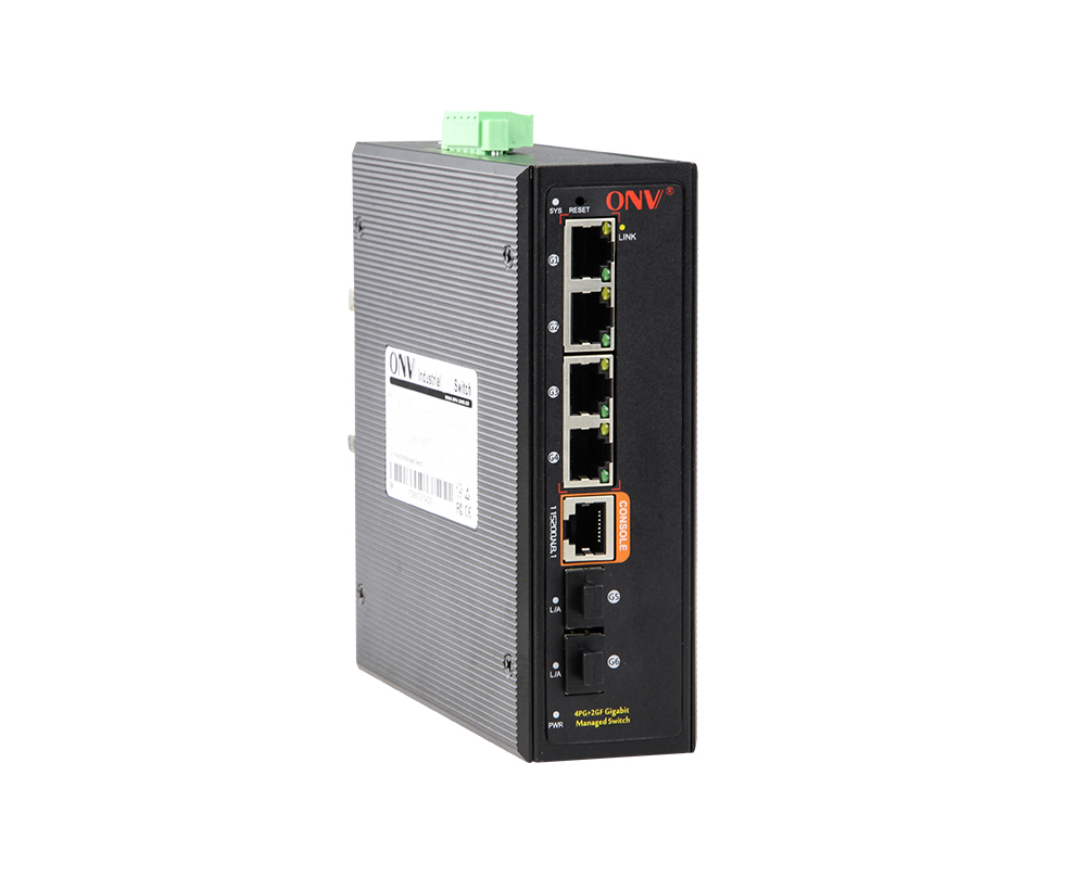 Гигабитный 6-портовый управляемый L2 промышленный Ethernet-коммутатор