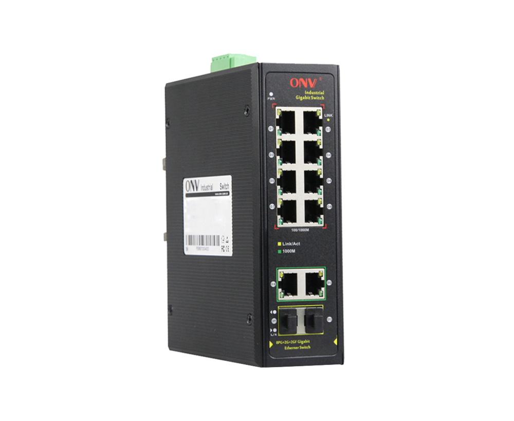 Гигабитный 12-портовый промышленный Ethernet-коммутатор