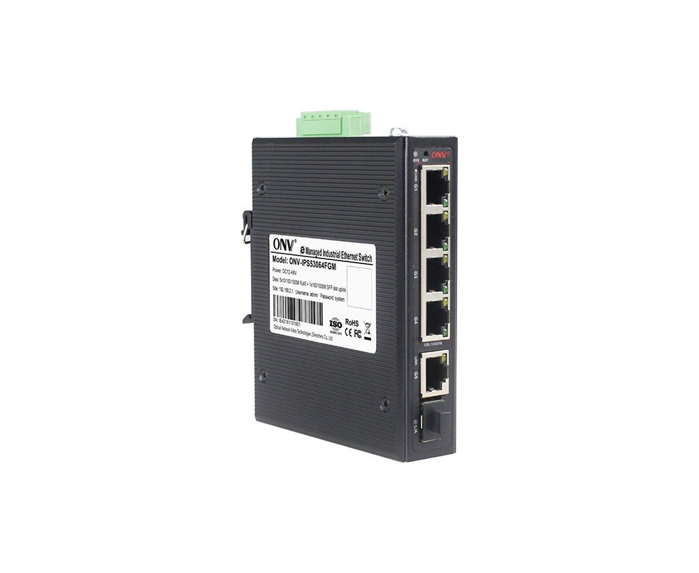 Гигабитный 6-портовый простой в управлении промышленный коммутатор Ethernet