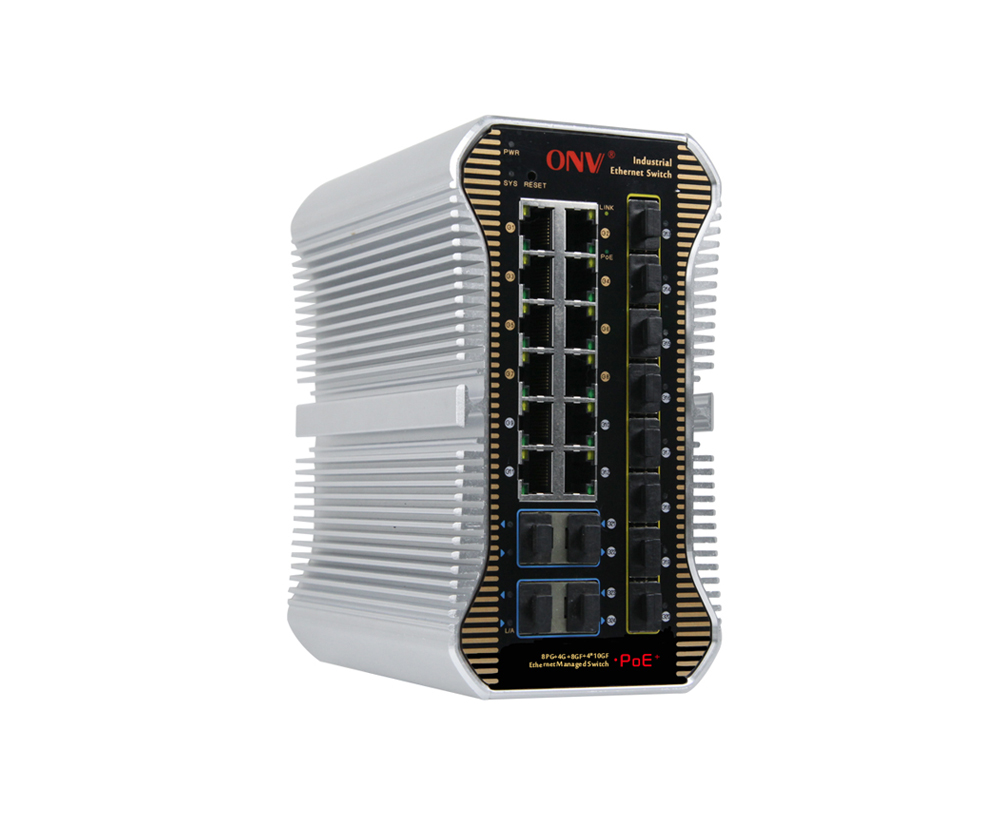 10G uplink 24-портовый управляемый L3 промышленный коммутатор PoE