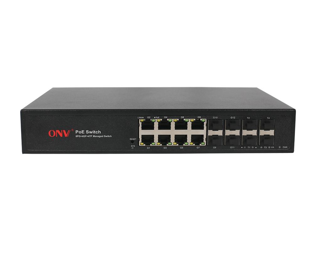 10G восходящий канал, 16-портовый управляемый PoE-коммутатор L3